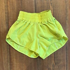 Bright Lime Green Athletic Shorts